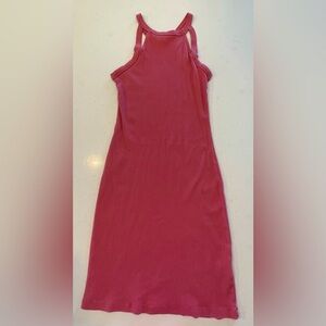 Mauve Ribbed Body-con Dress